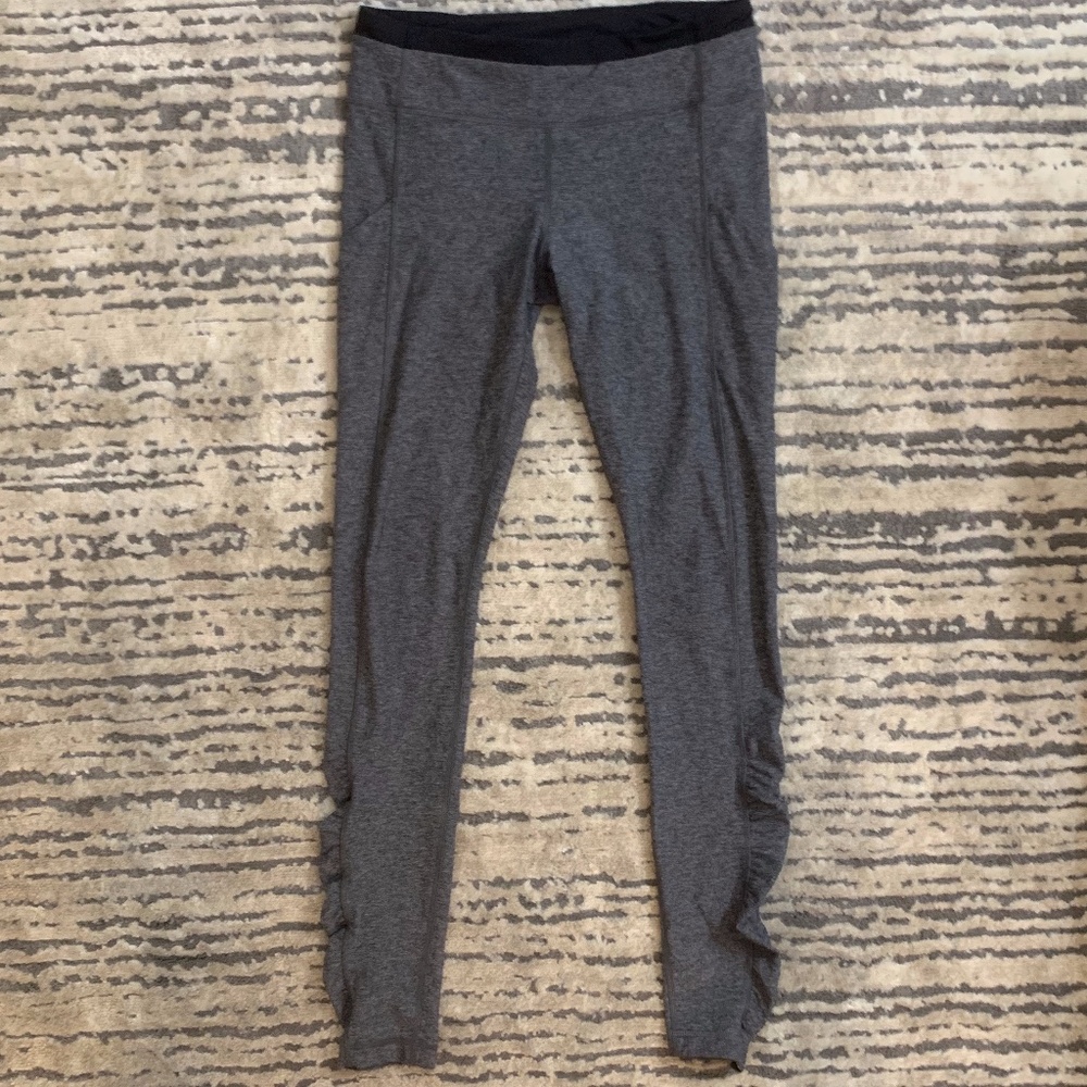 Lululemon High Rise Leggings Heathered Grey Size 8
